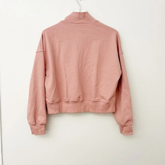 NWT VICI‎ Williams Cotton Henley Sweatshirt Blush Pink - Picture 5 of 9